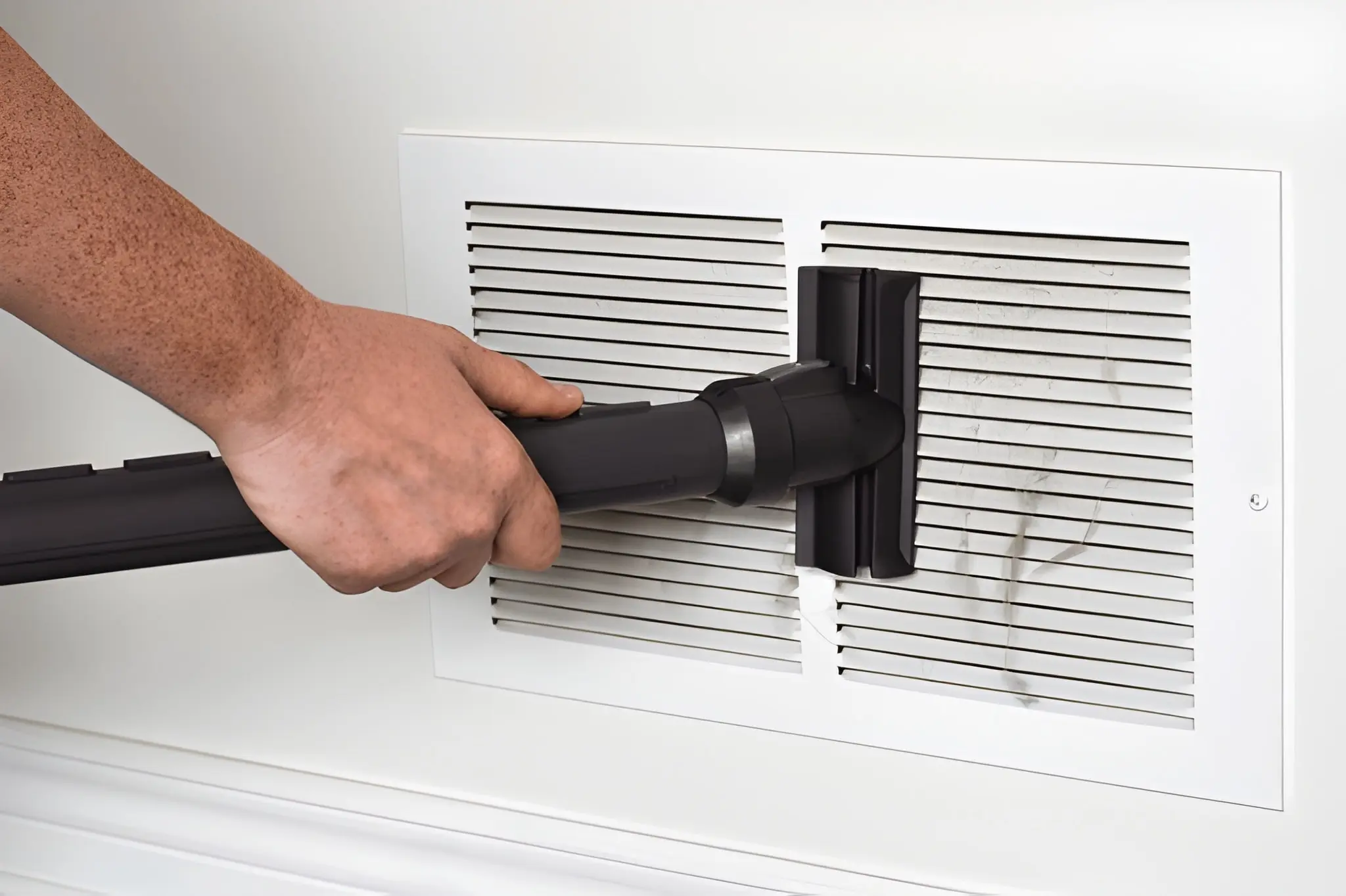Air Duct Cleaning in Sarasota using specialized tools for thorough cleaning